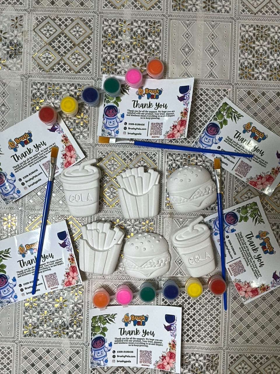 BrushyPals Foodie Fun – DIY Fast Food Painting Kit